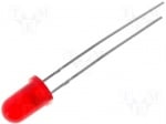 Светодиод 5mm червен LL-503VD2E-V1-1A LED; 5mm; червен; 140-250mcd; 60°; Чело: изпъкнал